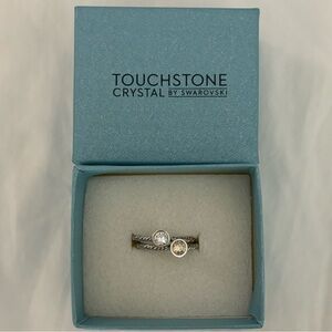 Swarovski Touchstone Sets of 2 Crystal Rings